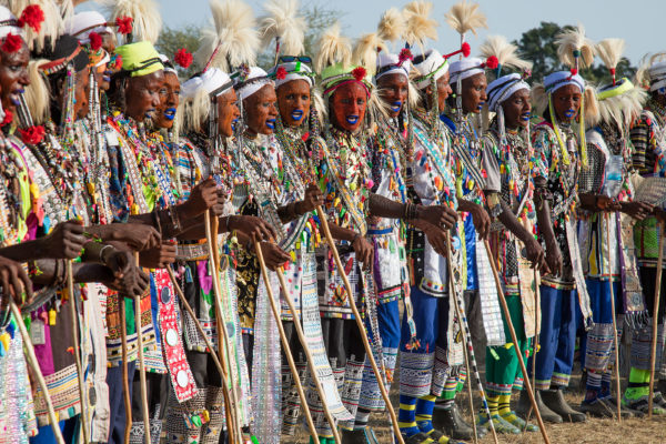 Wodaabe men at the Gerewol festival - Chad tours
