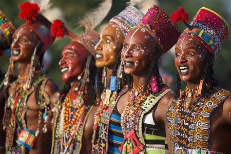 Wodaabe men at the Gerewol festival - Chad tours