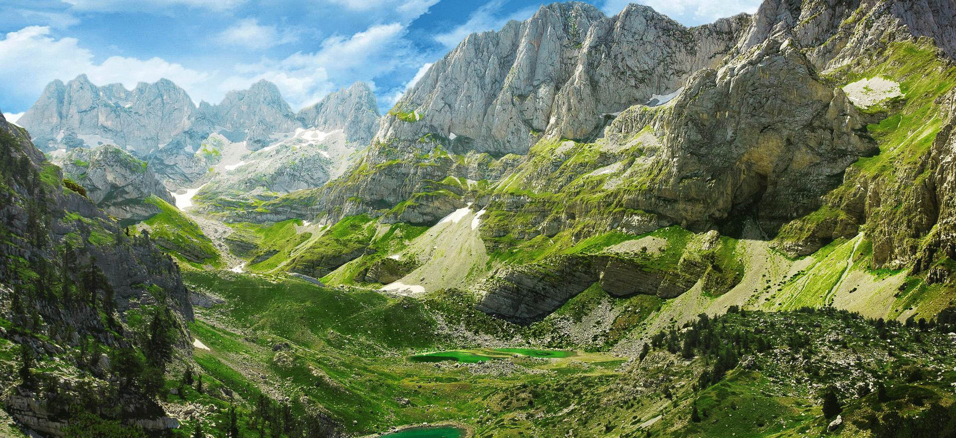 Scenery in the Albanian Alps - Albania tours