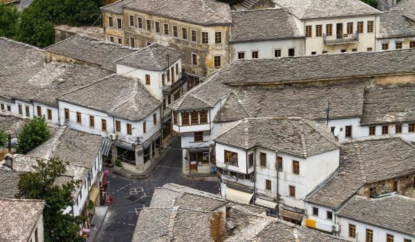 Traditional buildings in Gjirokastra - Albania holidays