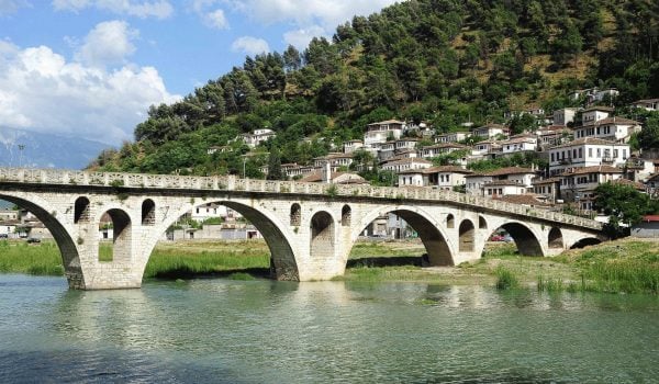 Bridge over the river to Berat - Albania tours and holidays