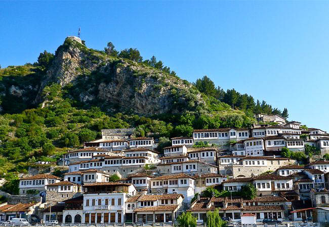 Traditional buildings in Berat - Albania holidays