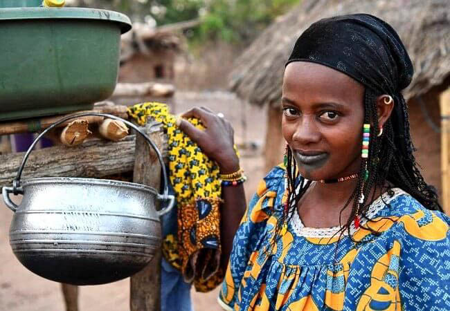 Fulani girl in rural village - Ivory Coast holidays and tours