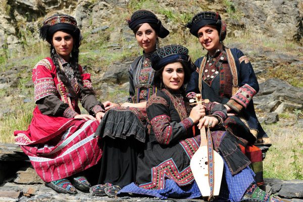 Women in traditional dress in Svaneti region - Caucasus tours and holidays