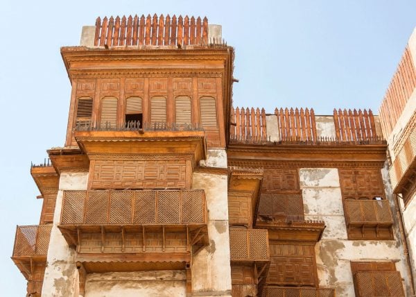 Traditional houses in Jeddah's historic quarter - Saudi Arabia tour
