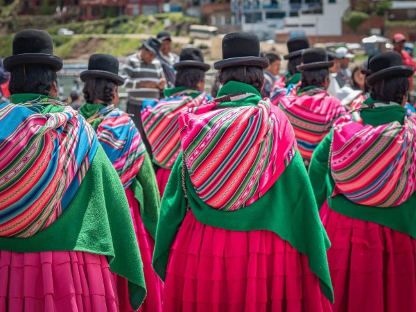 Women in traditional highland dress - Bolivia holidays