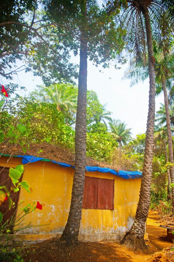 Colourful buildings in small village - Sierra Leone tours