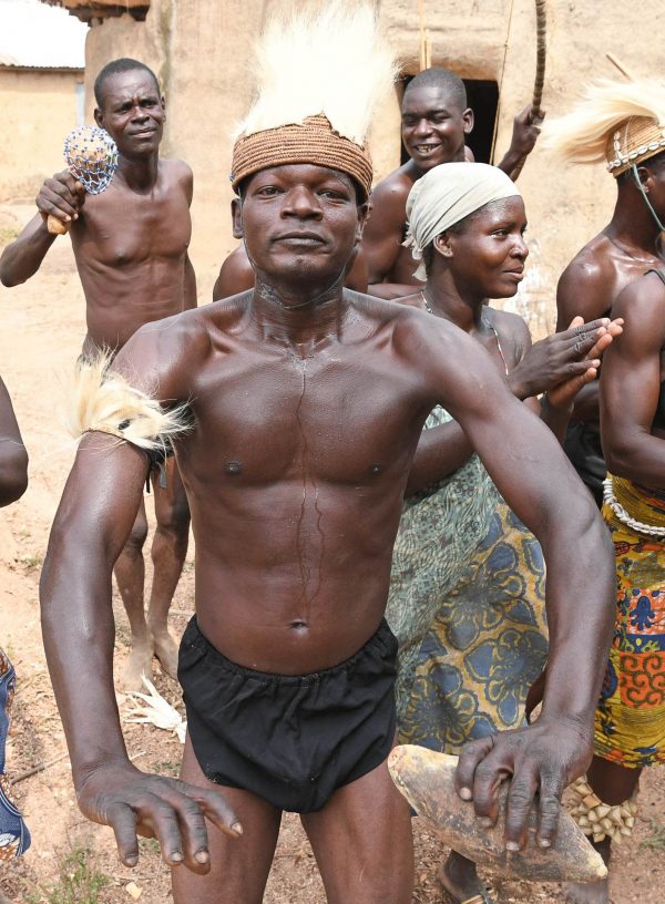 Tamberma man in traditional dance - Togo holidays