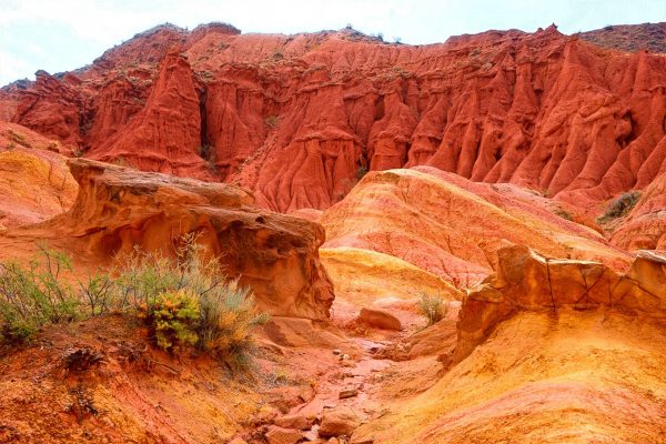 Coloured canyons in Kyrgyzstan - Central Asia holidays