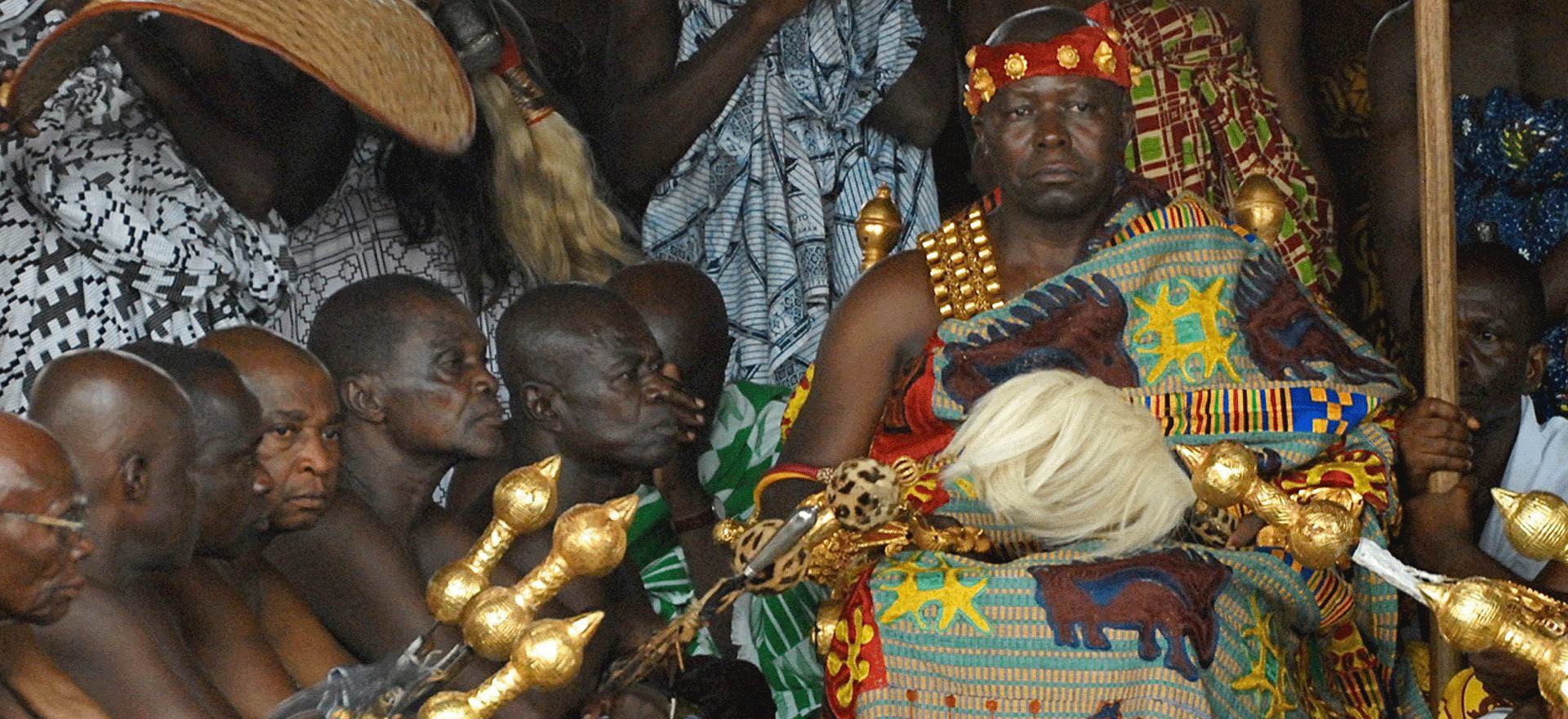 Ashanti king at the Asantehene festival - Ghana holidays and tours