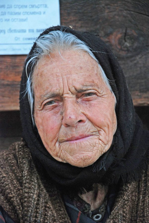 Elderly woman in mountain village - Bulgaria holidays