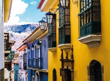 Colonial era houses in La Paz - Bolivia holidays and tours
