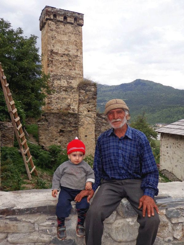 Villagers in Ushguli, Svaneti region - Georgia tours and holidays