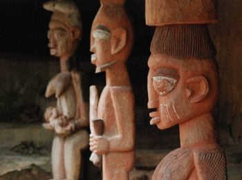 Carved figures at the palace in Idanre - Nigeria holidays