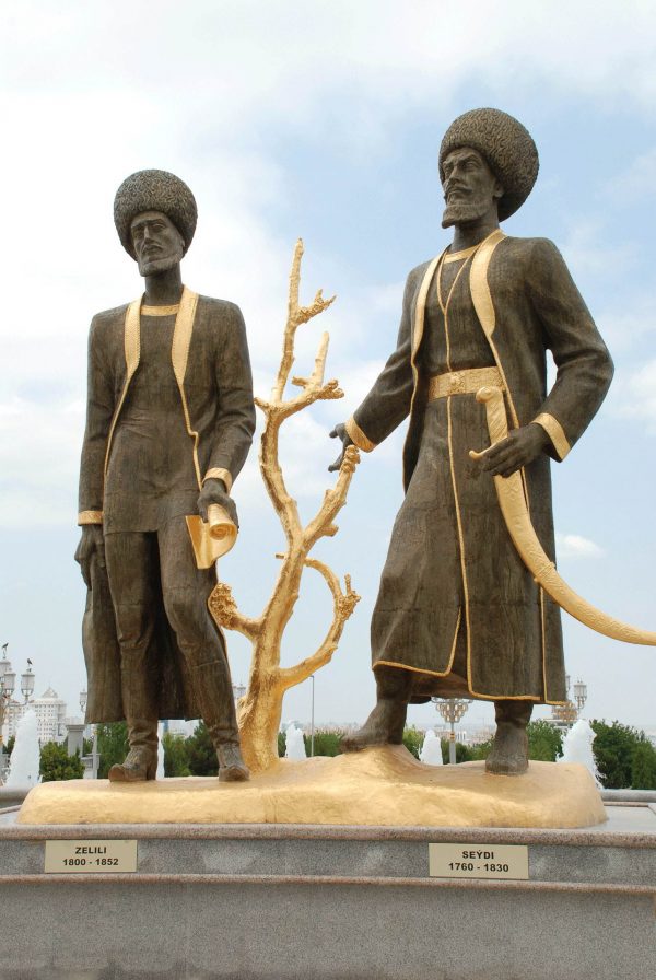 Statues in Ashgabat - Turkmenistan holidays and tours