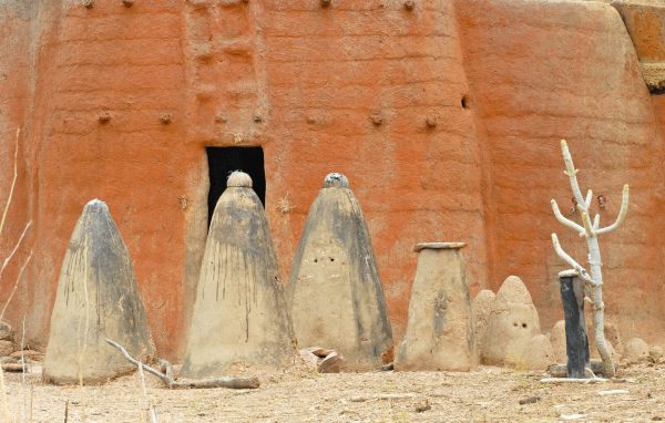 Shrines outside Somba house - Benin holidays