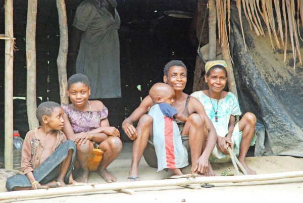 Pygmy villagers in forest village - Gabon holidays