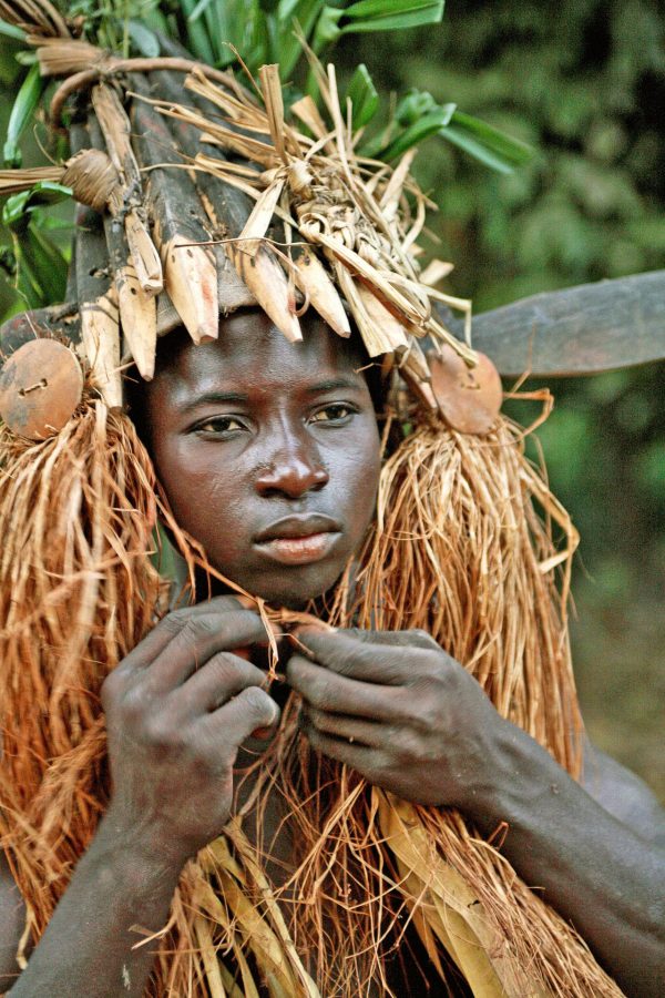 Man dressed for tribal ceremony - Senegal holidays