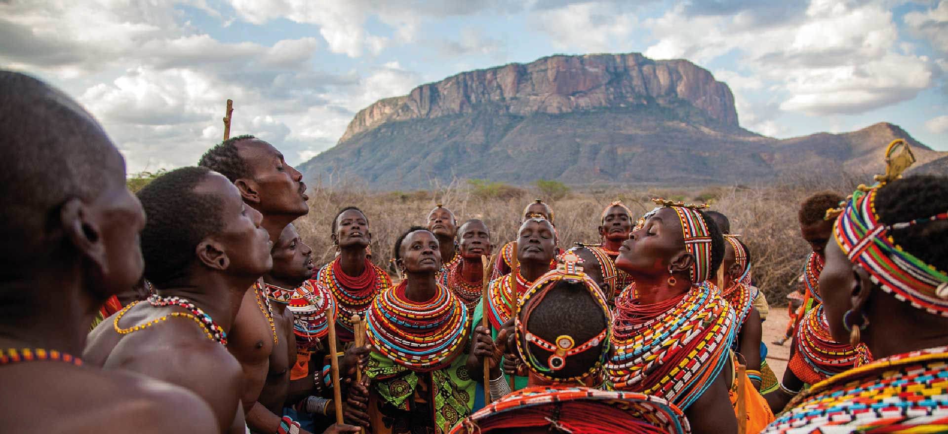 Samburu women in traditional dance - Kenya holidays and tours