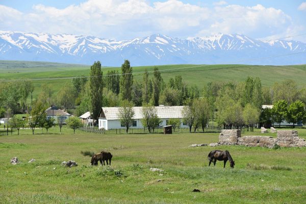 View of the Tien Shan Mountains, Kazakhstan