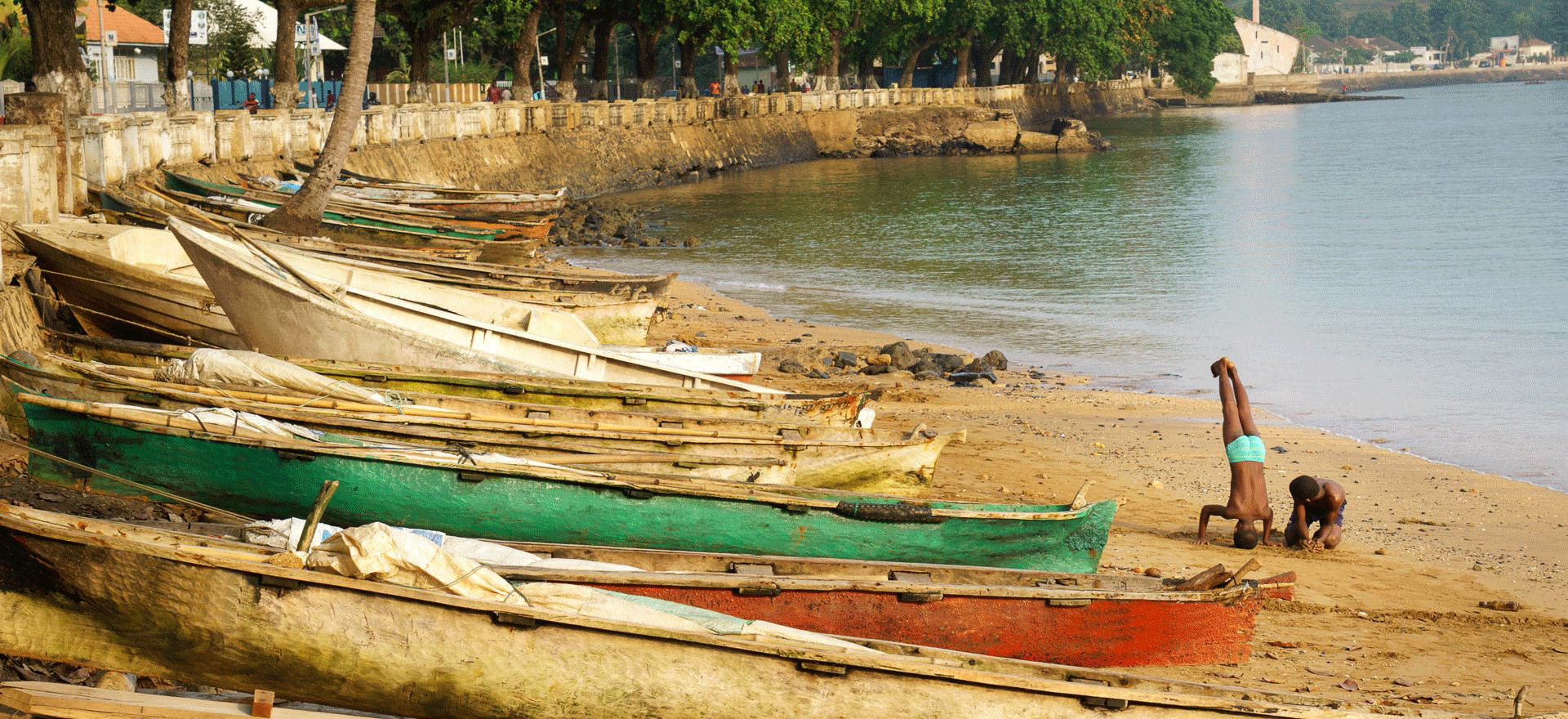 Fishing boats - Equatorial Guinea tour