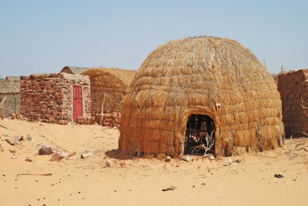Traditional house in Mauritanian village