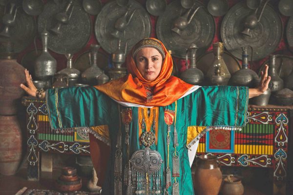 Woman in traditional dress, Dagestan tour