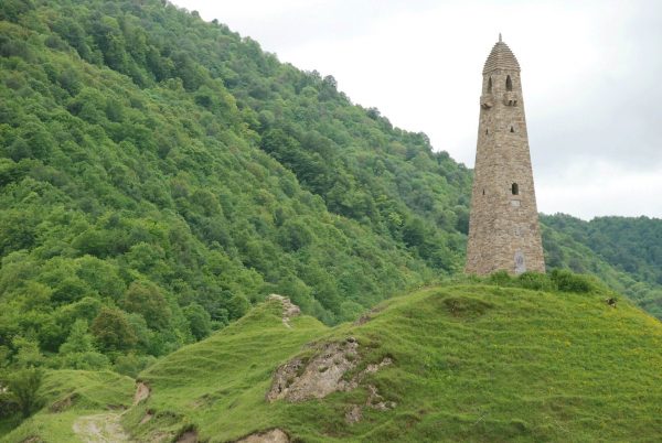 Traditional watchtower - Chechnya tour