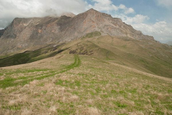 Mountain pass in North Ossetia
