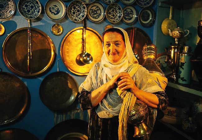 Village woman in Dagestan, Russia