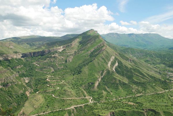 Mountain scenery in the Russian Caucasus