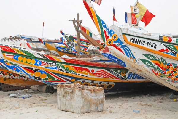 Fishing boats on the beach at Nouakchott - Mauritania holidays and tours
