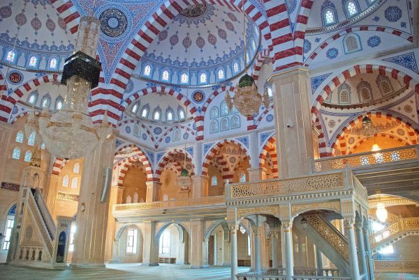 Mosque interior - Chechnya tour