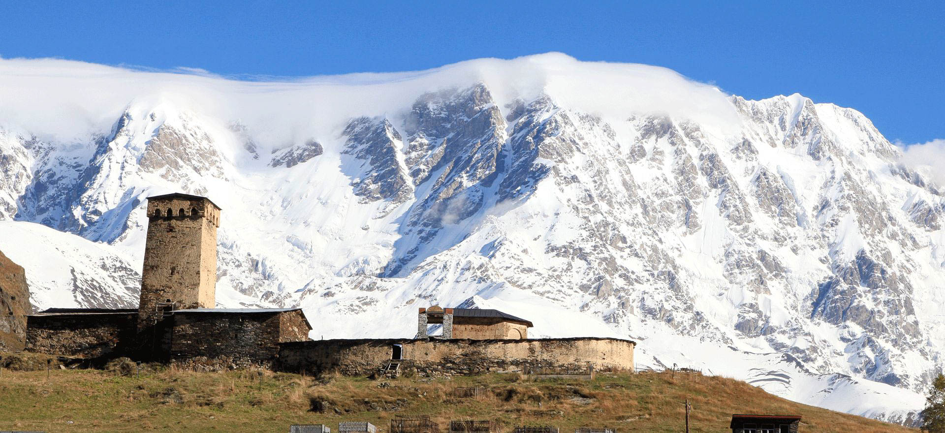 Village and watchtower in Svaneti - Georgia Holidays and Tours