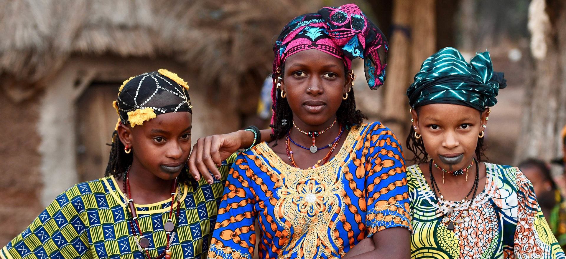 Ivory Coast Holidays and Tours - Fulani girls in village