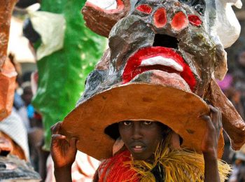 Bissau carnival participant
