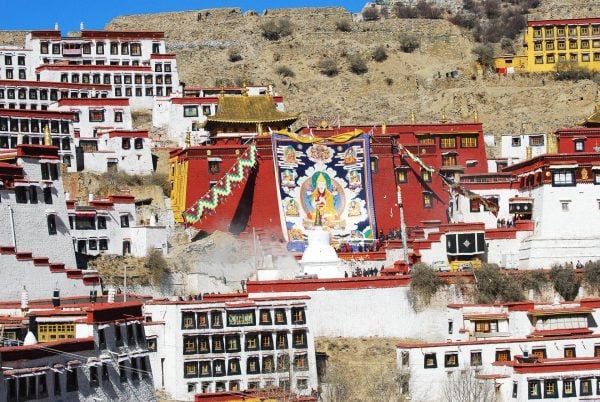 Traditional monastery in Tibet