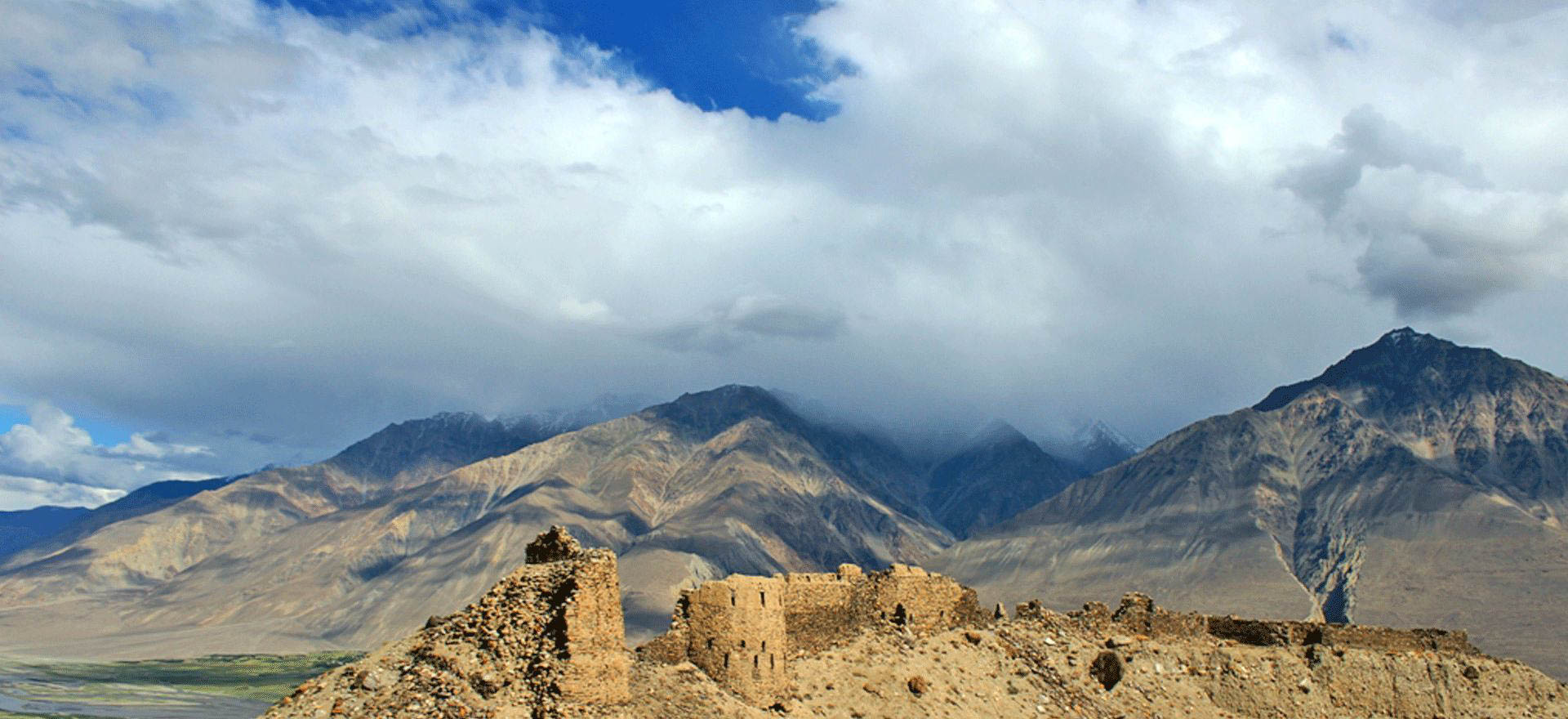 Ruined fort on the Pamir Highway - Tajikistan Holidays and Tours