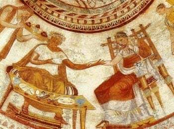 Fresco in the Thracian Tomb at Kazanlak - Bulgaria Holidays and tours
