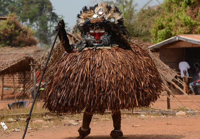 Ivory Coast Holidays and Tours - Zaouli masked dance