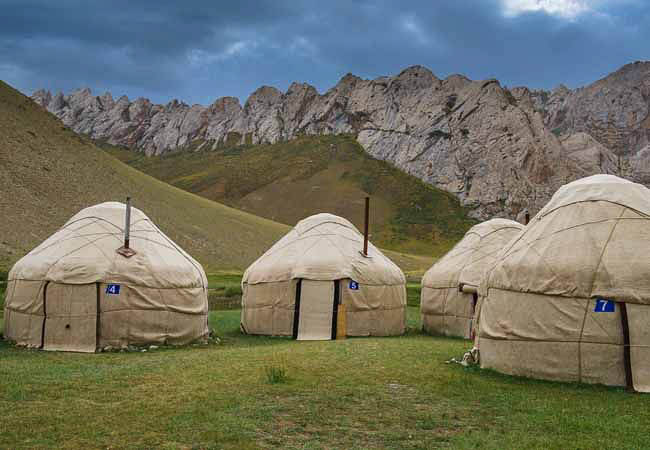 Yurt camp at Tash Rabat - Kyrgyzstan Holidays and Tours