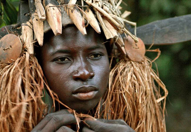 Young man dressed for tribal ceremony - Senegal Holidays and Tours
