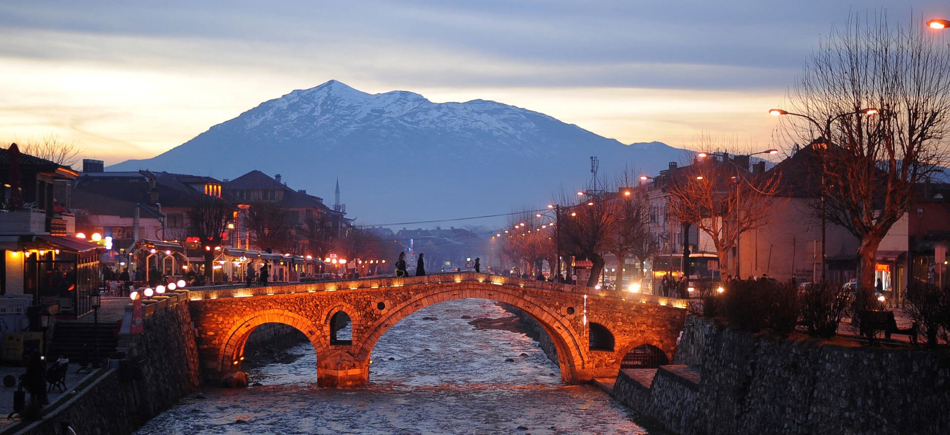 Kosovo holidays and tours - scene at night