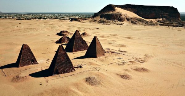 Ancient pyramids in Sudan