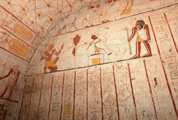 Frescoes in ancient tomb - Sudan itinerary