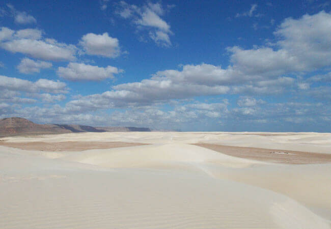 Beach scenery on Socotra tour