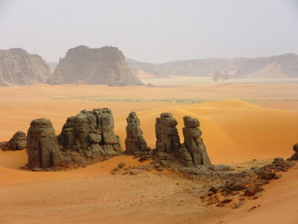 Sahara desert scenery on Tassili n'Ajjer tour