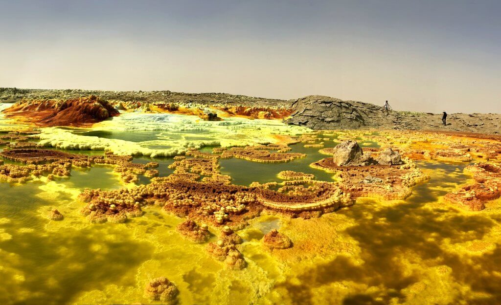 Dallol sulphur springs, Djibouti, most remote travel destinations