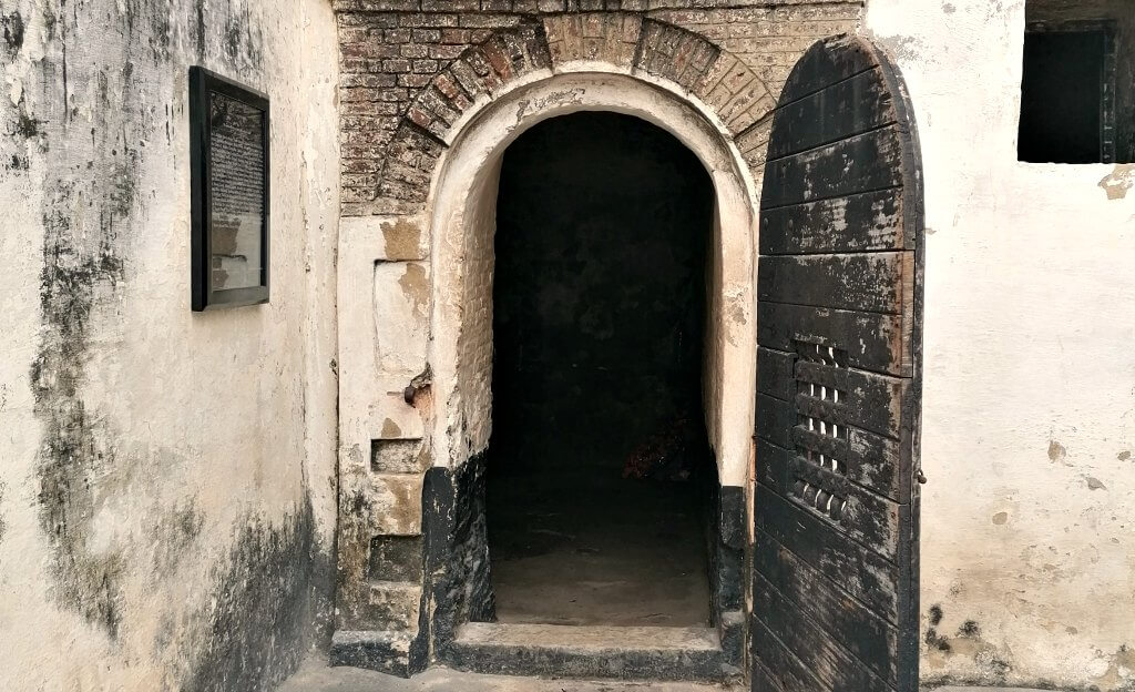 Entrance to dungeon at Elmina Castle, Ghana