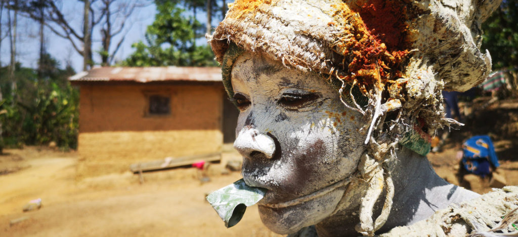 Bird man dance in Guinea - Guinea tour